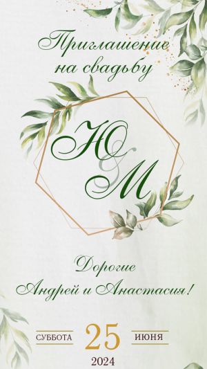 Приглашение PDF № 1003-W